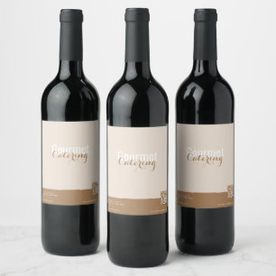 Rótulo De Garrafa De Cerveja Gourmet Catering