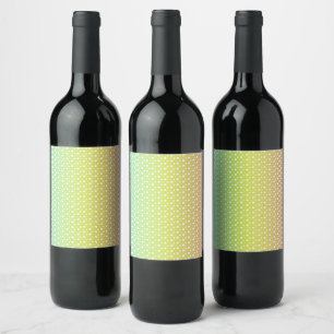 Rótulo De Garrafa De Cerveja Gradiente de bolhas arco-íris colorida