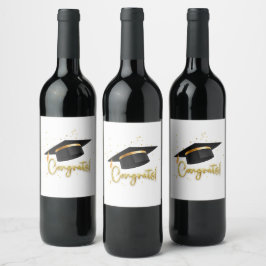 Rótulo De Garrafa De Cerveja Graduation Celebration Collection