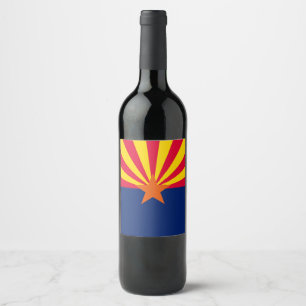 Rótulo De Garrafa De Cerveja Gráfico de Sinalizador de Estado de Arizona Dinâ