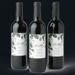 Rótulo De Garrafa De Cerveja Greenery e Eucalyptus Wedding<br><div class="desc">Coleção de Greenery e Eucalyptus Wedding. Pacote de cheios disponível https://www.zazzle.com/collections/greenery-119810626079950849</div>