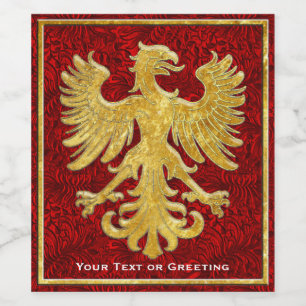 Rótulo De Garrafa De Cerveja Griffin Dourada Tona Sua Mensagem