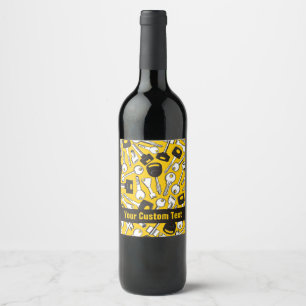 Rótulo De Garrafa De Cerveja Grupo de fundo das chaves