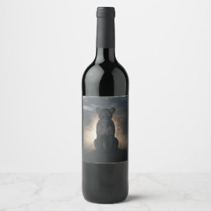 Rótulo De Garrafa De Cerveja Guardião das Sombras: A Lionesa Majestosa