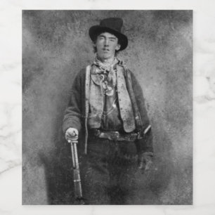 Rótulo De Garrafa De Cerveja Henry McCarty, o Billy, o Menino Fora da Lei do Ve