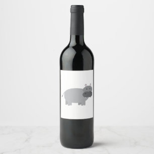 Rótulo De Garrafa De Cerveja Hipopótamo
