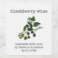 Homemade com Love Blackberry Wine