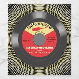 Rótulo De Garrafa De Cerveja Homemade personalizada do solteiro de vinilo