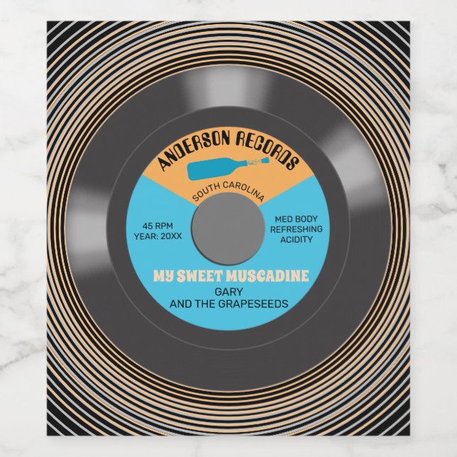 Rótulo De Garrafa De Cerveja Homemade personalizada do solteiro de vinilo (Rótulo Único)