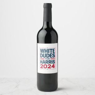 Rótulo De Garrafa De Cerveja Homens Brancos Para Harris-2024