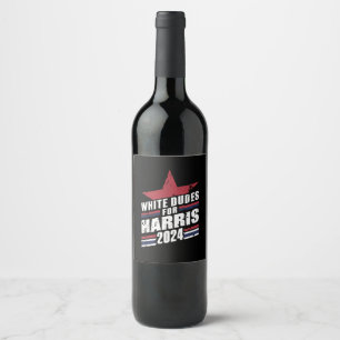 Rótulo De Garrafa De Cerveja Homens Brancos Para Kamala Harris 2024
