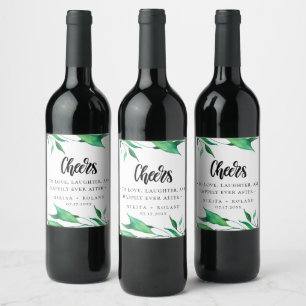 Rótulo De Garrafa De Cerveja Hortaliças modernas da aguarela personalizadas