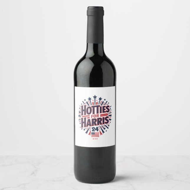 Rótulo De Garrafa De Cerveja Hotties para Harris (Frente)