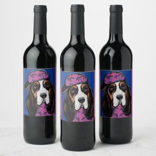 Rótulo De Garrafa De Cerveja Hound Basset