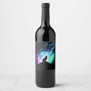 Rótulo De Garrafa De Cerveja Howl à meia-noite