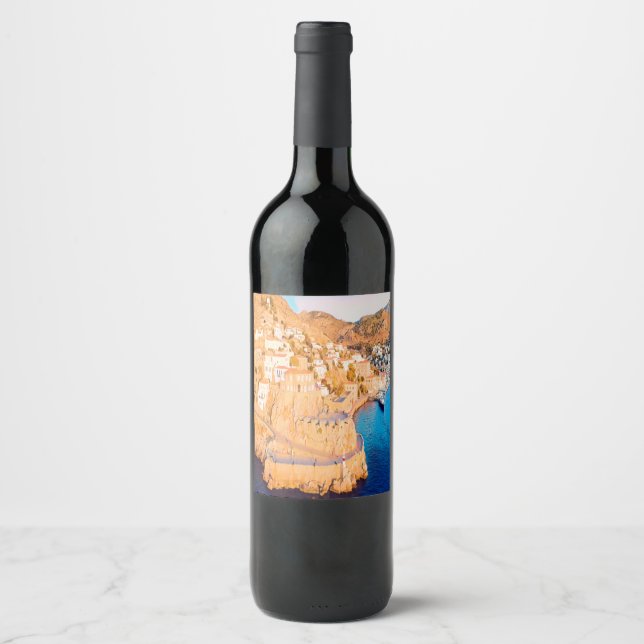 Rótulo De Garrafa De Cerveja HYDRA - Castelo de Kavos - porto (Frente)