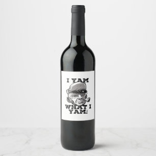 Rótulo De Garrafa De Cerveja I Yam What I Yam Classic Meme Design