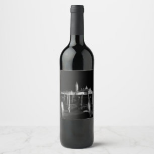 Rótulo De Garrafa De Cerveja Igreja de San Giorgio Maggiore, gôndola em Veneza