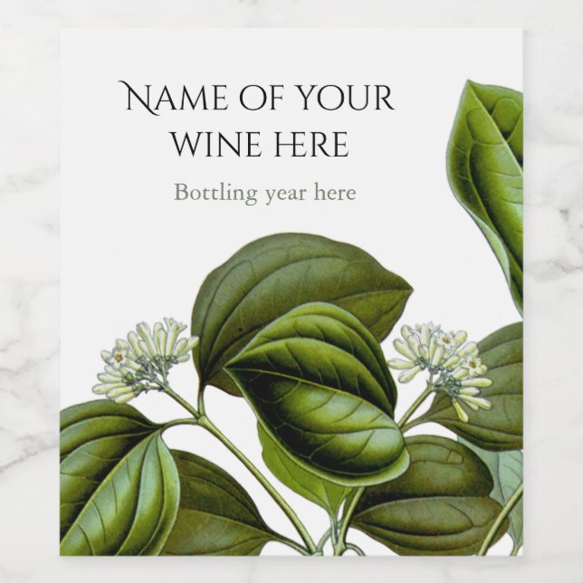 Rótulo De Garrafa De Cerveja Ilustração de colheita de castanheiras venenosas (Rótulo Único)