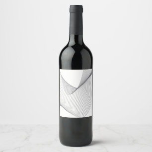 Rótulo De Garrafa De Cerveja Ilustração de onda urbana moderna, simples e fut