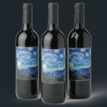 Rótulo De Garrafa De Cerveja Impressionismo Vincent Van Gogh Starry Night<br><div class="desc">Impressionismo Vincent Van Gogh Starry Night Significando Famoso Design de Artes Visuais apresenta um excelente exemplo de expressão trabalho de arte. Este Impressionismo Vincent Van Gogh Starry Night Significando Famoso Design de Artes Visuais reflete a essência do artista e o período de tempo criado. Perfeito para entusiastas da arte de...</div>