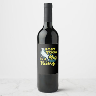 Rótulo De Garrafa De Cerveja Ioga Cabra Goatyoga