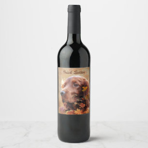 Rótulo De Garrafa De Cerveja Irish Setter