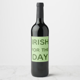 Rótulo De Garrafa De Cerveja Irlandês por um Dia
