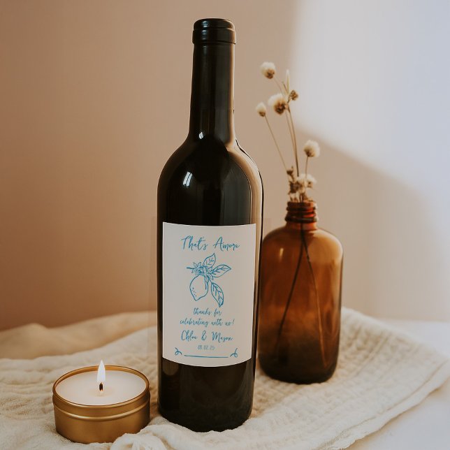 Rótulo De Garrafa De Cerveja Isso Mais Adiante Desenhou O Casamento De Limão It (Criador carregado)