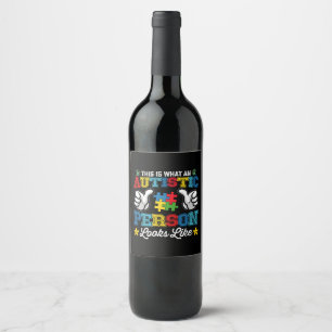 Rótulo De Garrafa De Cerveja Isto É O Que Uma Pessoa Autista Parece Autismo