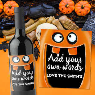 Rótulo De Garrafa De Cerveja jack o lantern Boca de Abóbora Gigante Halloween