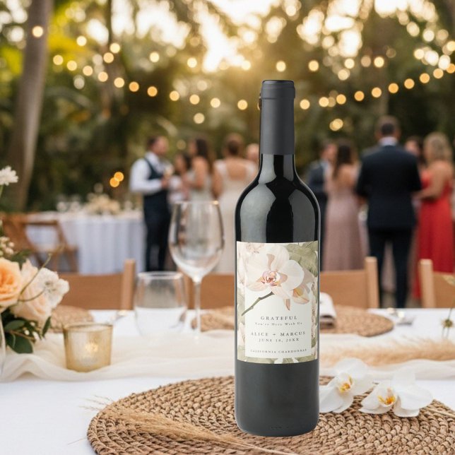 Rótulo De Garrafa De Cerveja Jardim Botânico Casamento Obrigado (Criador carregado)