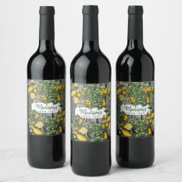 Rótulo De Garrafa De Cerveja Jardim de Citros Russos
