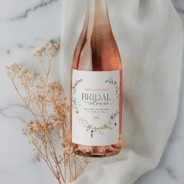 Rótulo De Garrafa De Cerveja Jardim de Contos de Fadas e Laços Chá de Bebê de N