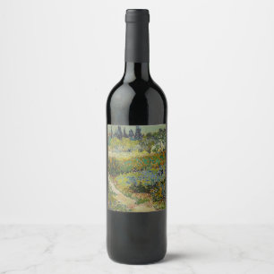 Rótulo De Garrafa De Cerveja Jardim em Arles por Vincent Van Gogh
