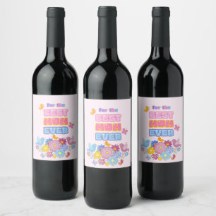 Rótulo De Garrafa De Cerveja Jardim Fantasioso de Pássaros e Borboletas Melhor