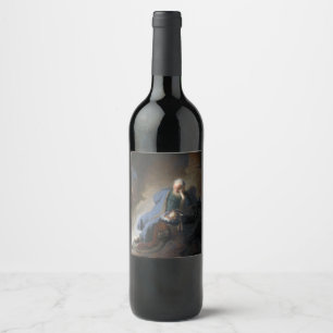 Rótulo De Garrafa De Cerveja Jeremias lamentando a queda de Jerusalém, Rembrand