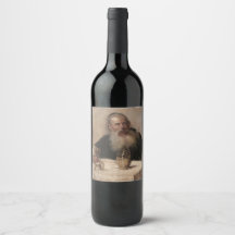 Jewish Man Bebendo Wine (por Olga Boznanska)