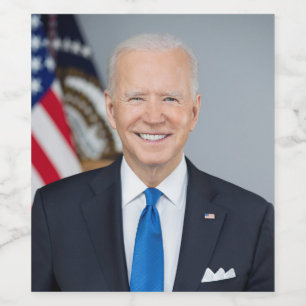 Rótulo De Garrafa De Cerveja Joe Biden Retrato da Casa Branca Presidencial