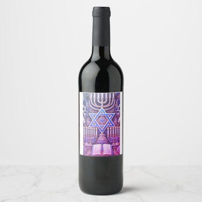 Rótulo De Garrafa De Cerveja Judaico (Frente)