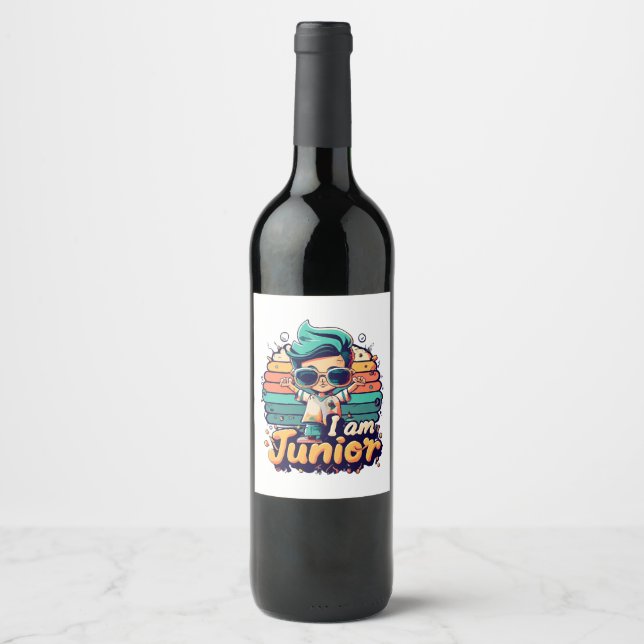 Rótulo De Garrafa De Cerveja Júnior (Frente)