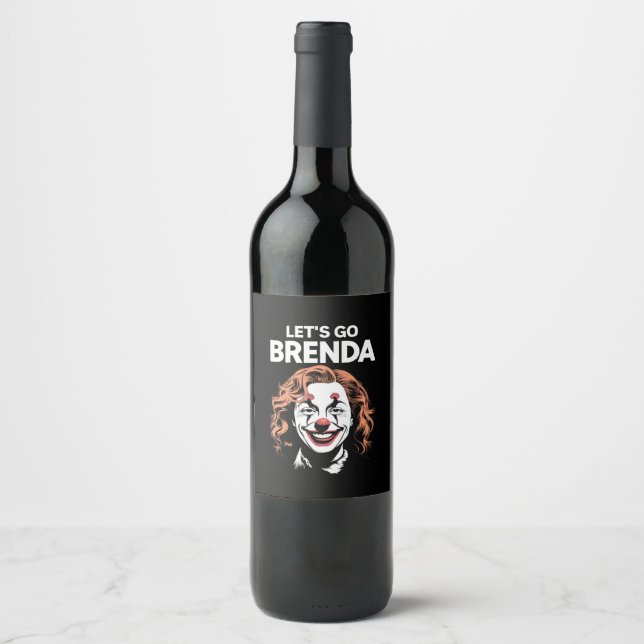 Rótulo De Garrafa De Cerveja Kamala Clown Vamos Go Brenda (Frente)