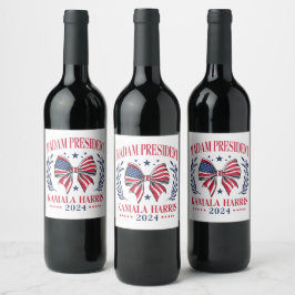 Rótulo De Garrafa De Cerveja Kamala Harris