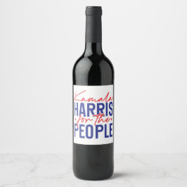 Rótulo De Garrafa De Cerveja Kamala Harris