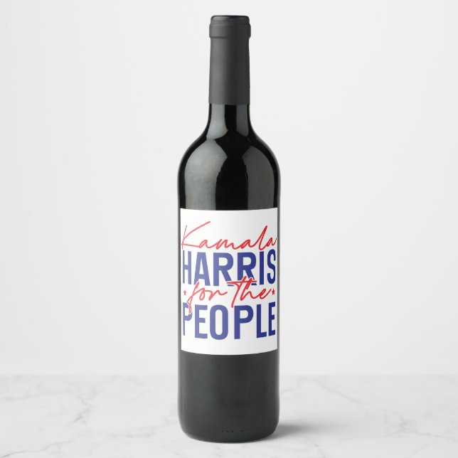 Rótulo De Garrafa De Cerveja Kamala Harris (Frente)
