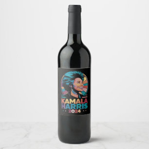 Rótulo De Garrafa De Cerveja Kamala Harris 2024 Voto Presidente Kamala Eleição