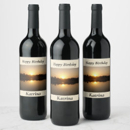 Rótulo De Garrafa De Cerveja Kimberley Sunset