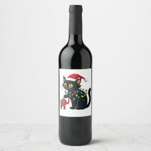Rótulo De Garrafa De Cerveja Lady Christmas Kamala Trump
