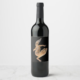 Rótulo De Garrafa De Cerveja  Lagartixa Leopardo 