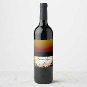 Rótulo De Garrafa De Cerveja Lago Mais Cedo